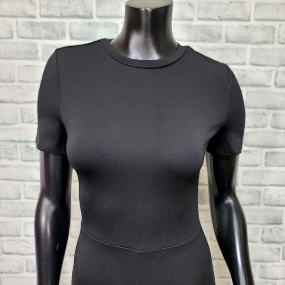 GRLFRND Womens XS Black Joni Romper Short Form Fitted Ponte Jersey Knit - Picture 2 of 8